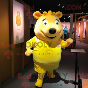 Yellow Sow mascot costume...