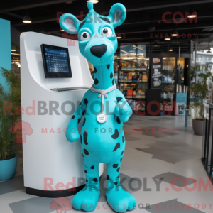 Cyan Giraffe mask...
