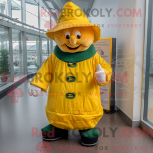 Gul Leprechaun Hat maskot...