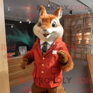 Red Squirrel maskot kostume...