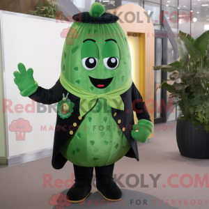 Waldgrüne Gurke Maskottchen...