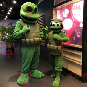 Green Green Beret mascot...