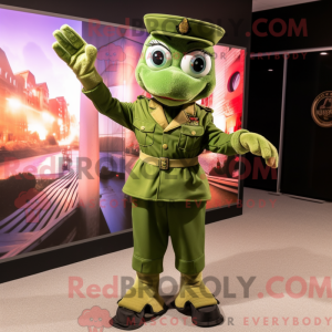 Green Green Beret mascot...