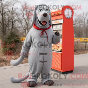 Gray Hot Dogs mascot...