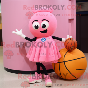 Rosa basquete máscara de...