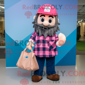 Navy Pink mascot costume...
