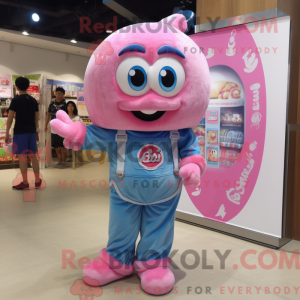 Pink Candy maskot kostume...