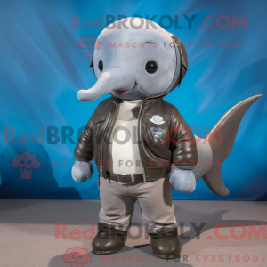 Costume mascotte de narval...