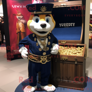 Navy Treasure Chest mascot...