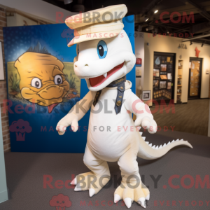Crème draak mascotte...