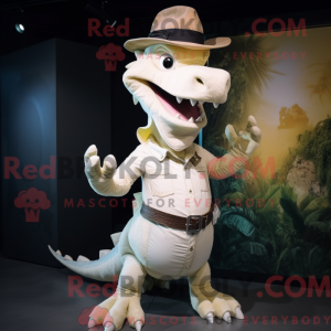 Cream Dragon mascot costume...