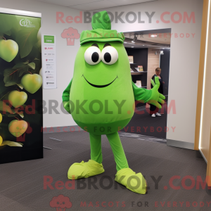 Lime Green Plum mascot...