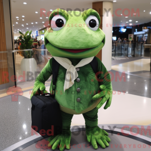 Forest Green Frog mascot...