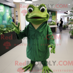 Forest Green Frog mascot...
