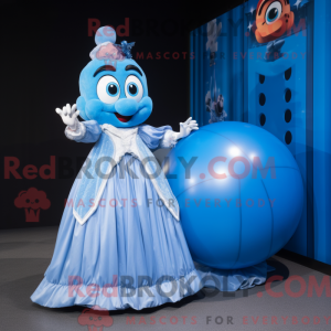 Blue Moussaka mascot...