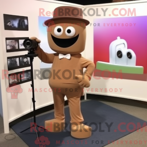 Brun kameramaskotkostyme...