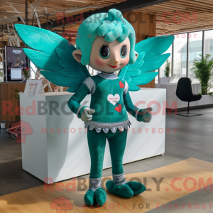 Postava maskota Teal Cupid...
