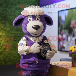 Postava maskota Purple...