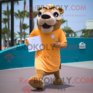 Gold Sea Lion mascot...