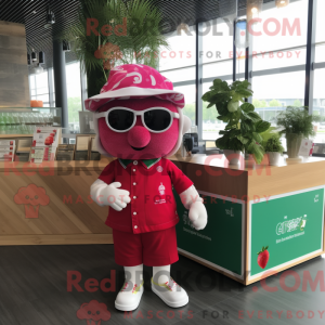 Raspberry mascot costume...