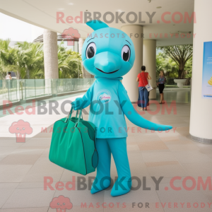 Turkis Dolphin maskot...