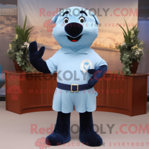 Sky Blue Navy Seal maskot...