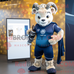 Navy Ram maskotdraktfigur...