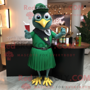 Forest Green Quail mascot...