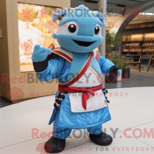 Disfraz de mascota Samurai...