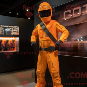 Orange Gi Joe maskot...