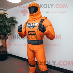 Orange Gi Joe maskot...