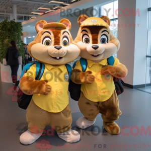 Yellow Chipmunk mascot...