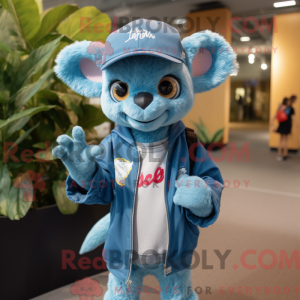Postava maskota Sky Blue...