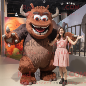Brown Demon-mascottekostuum...
