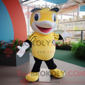 Citrongul spækhugger maskot...