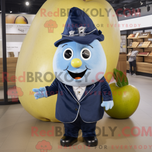 Navy Pear mascottekostuum...