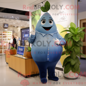 Navy Pear mascottekostuum...