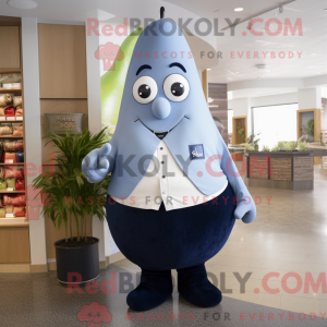 Navy Pear mascottekostuum...