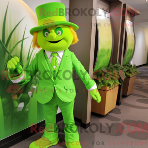 Postava maskota Lime Green...