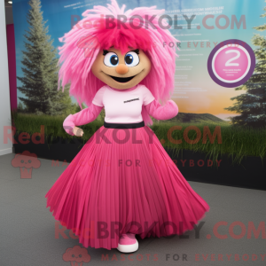 Rosa armbånd maskot kostyme...