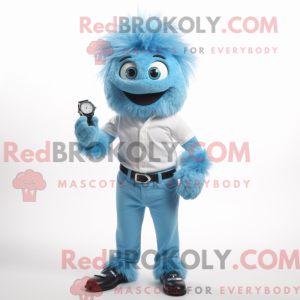 Himmelblå armbåndsur maskot...