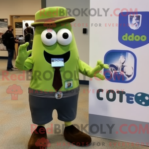 Olive Camera maskot kostume...