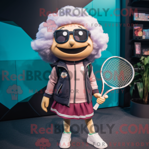 Tennisracket-maskotdraktfig...
