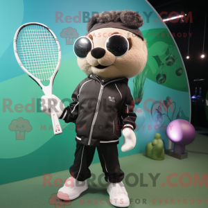 Tennisschläger-Maskottchen-...