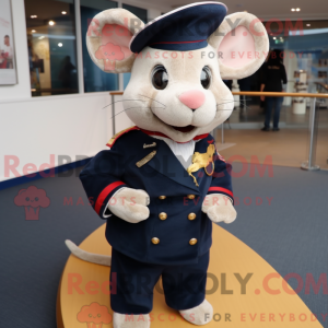 Marinemuis mascotte kostuum...