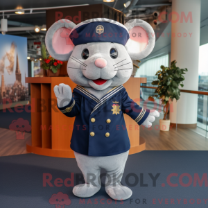 Marinemuis mascotte kostuum...