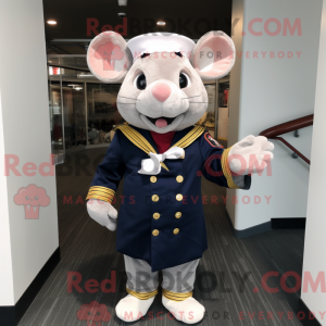 Navy Mouse mascot costume...