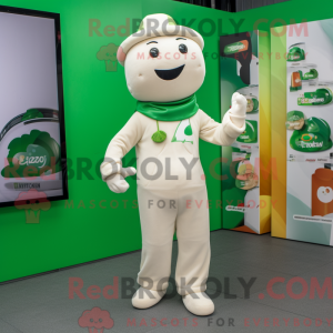 Creme irsk flag maskot...