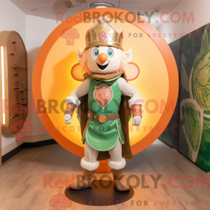 Peach Celtic Shield mascot...
