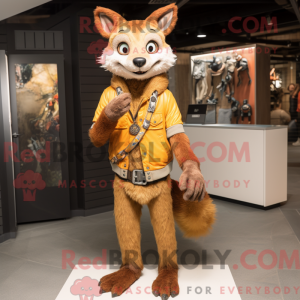 Rust Marten mascottekostuum...